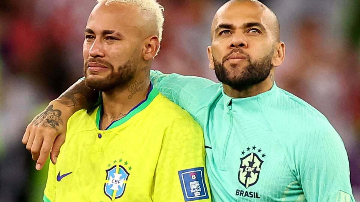 Neymar’s family ‘helped Dani Alves pay £128k fine in his rape case, which reduced the former Brazil defender’s sentence to four-and-a-half years’