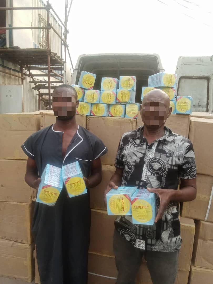 Lagos police arrest two men attempting to change dates of 70 cartons of drugs that expired since 2016