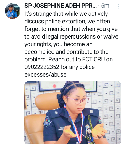 Police extortion: When you give bribes to avoid legal repercussions, you become an accomplice and contribute to the problem – FCT police spokesperson says