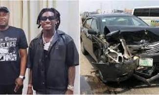 Nigerian Afrobeat Singer, Shallipopi, Davido’s Manager, Israel DMW Involved In Car Accident In Abuja 