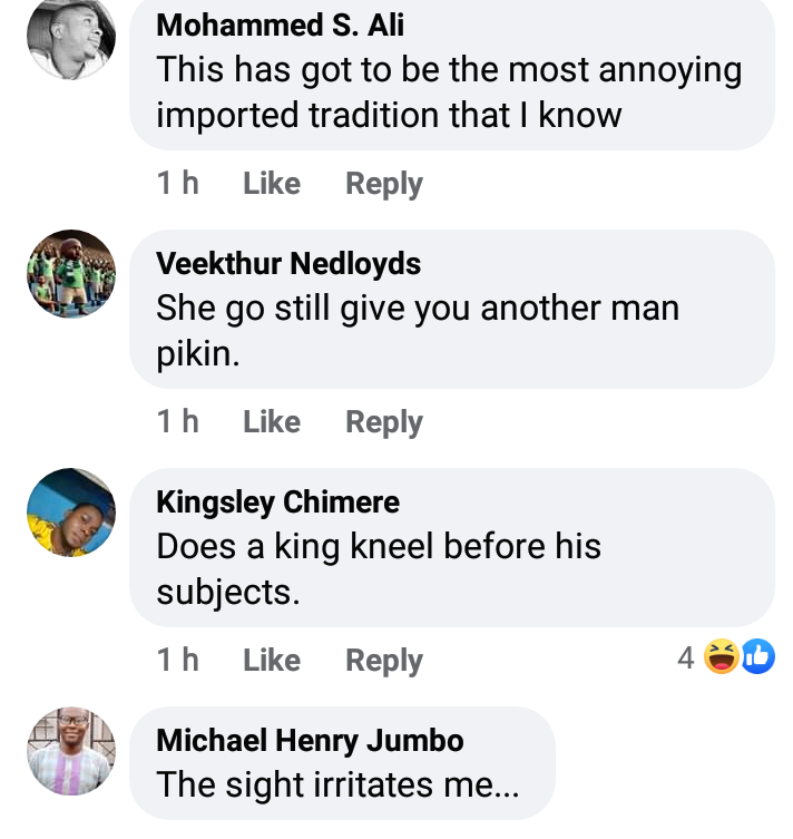 Does a king kneel before his subjects? - Nigerian men mock man for kneeling to propose to his girlfriend