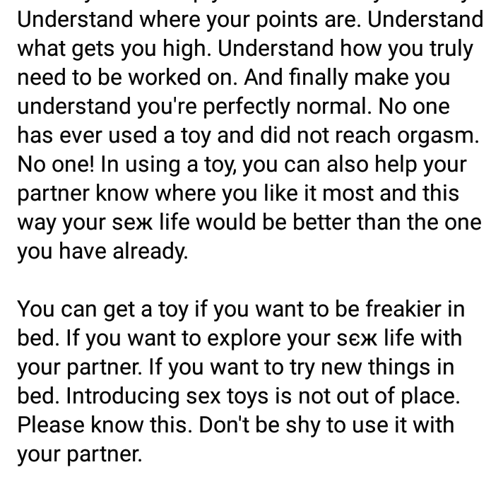 It has opened the gate of heavens in my life - Nigerian lady hails her s*x toy