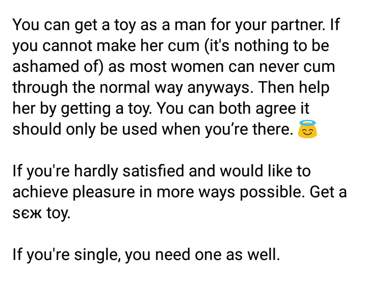 It has opened the gate of heavens in my life - Nigerian lady hails her s*x toy