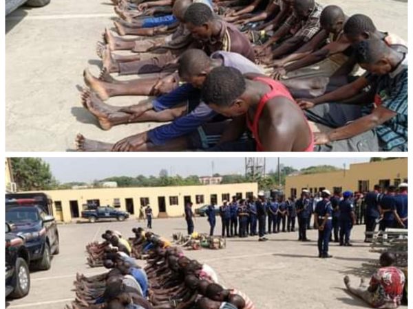 NSCDC arrests 54 suspected illegal miners and 3 telecommunication mast vandals in FCT