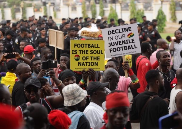 Ghana football fans protest, demand reforms after disappointing performance at 2023 AFCON
