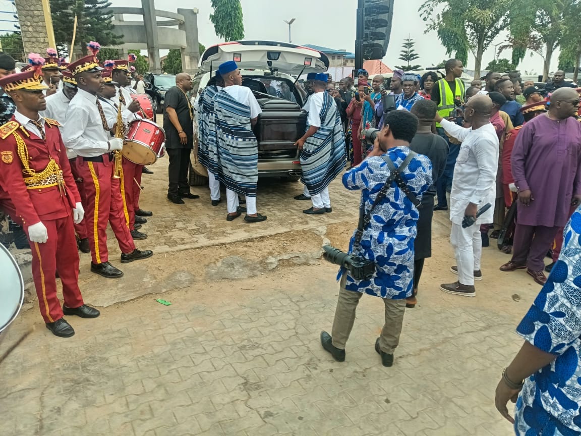 Photos from the funeral service of former governor, Rotimi Akeredolu