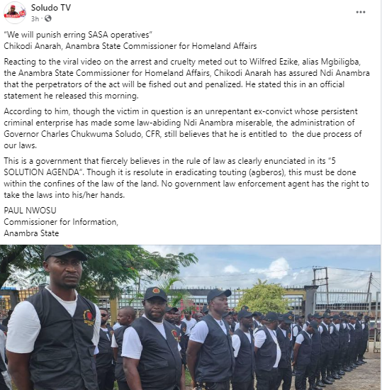 Anambra govt. vows to punish officials who brutalised man in viral video