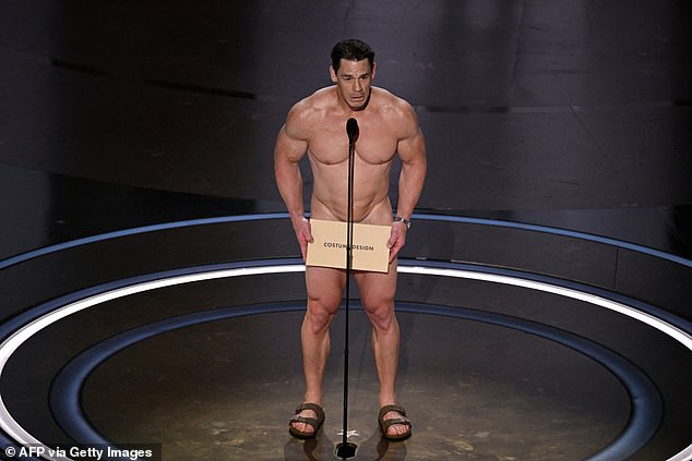 John Cena goes n@ked at the 2024 Oscars to present Best Costume award (Photos)