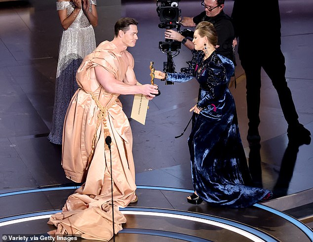 John Cena goes n@ked at the 2024 Oscars to present Best Costume award (Photos)