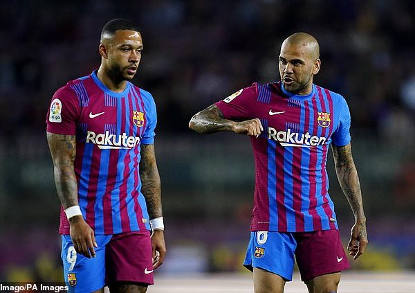 Memphis Depay’s agent denies ‘fake’ claim the Atletico Madrid star paid his former team-mate Dani Alves’ €1m bail over his rape conviction