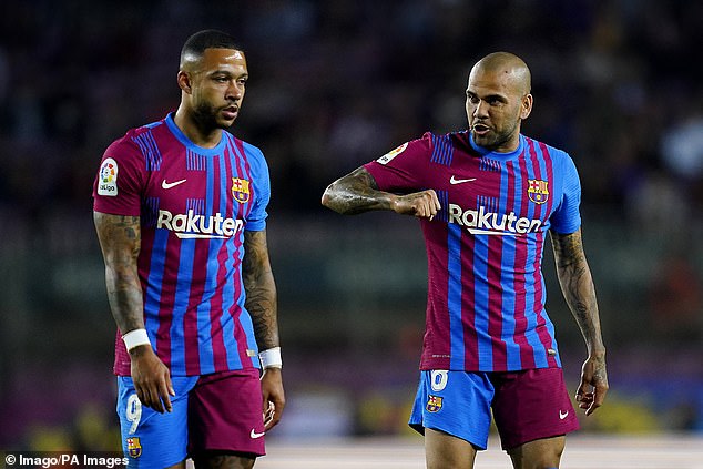 Memphis Depay’s agent denies ‘fake’ claim the Atletico Madrid star paid his former team-mate Dani Alves’ €1m bail over his rape conviction