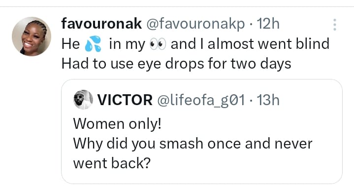 Nigerian ladies reveal the reasons they slept with some men and never went back