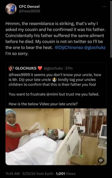 Man who wrongly accused woman of scamming Nigerians with his late uncle