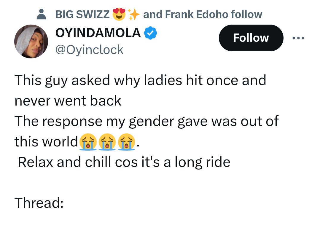 Nigerian ladies reveal the reasons they slept with some men and never went back