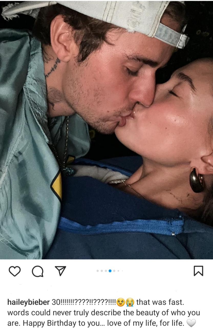 "Love of my life, for life" Hailey Bieber writes to husband Justin Bieber amid speculations about problems in their marriage