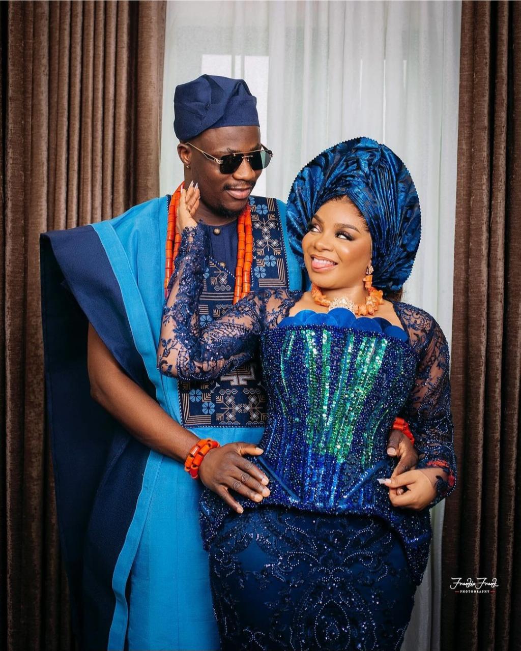 "My husband paid in full and extra" Reality star, Queen Mercy Atang says as she and her daughter go home with her husband (photos)