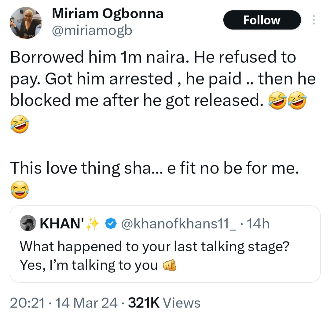 "This love thing may not be for me" Woman says as she reveals how her last attempt at love ended