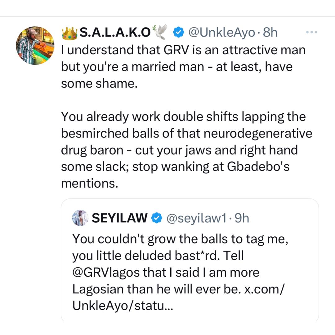 Update: SeyiLaw replies X user who dragged him over his comments about Labour party?s GRV