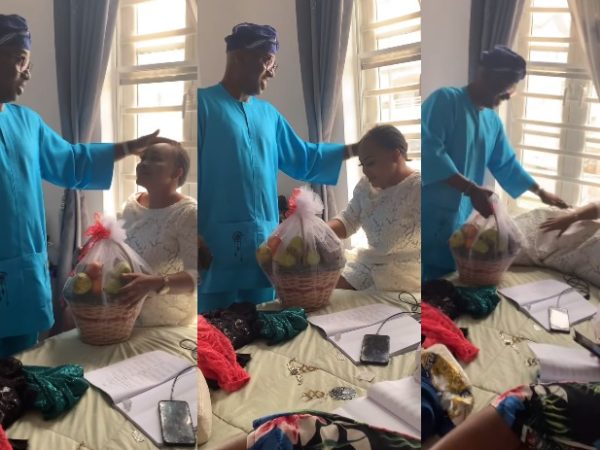 World best hubby – Mercy Aigbe hails her hubby, Kazim Adeoti after he paid her a surprise visit while on a movie set