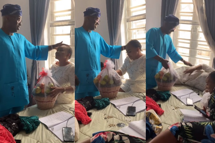 World best hubby – Mercy Aigbe hails her hubby, Kazim Adeoti after he paid her a surprise visit while on a movie set