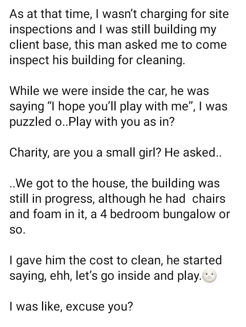 Some cleaning practitioners normally have s*x with contractors to get cleaning contracts - Nigerian professional cleaner claims