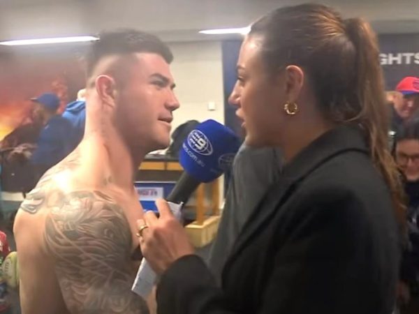 Moment footballer tries to kiss his teammate’s wife on Live TV