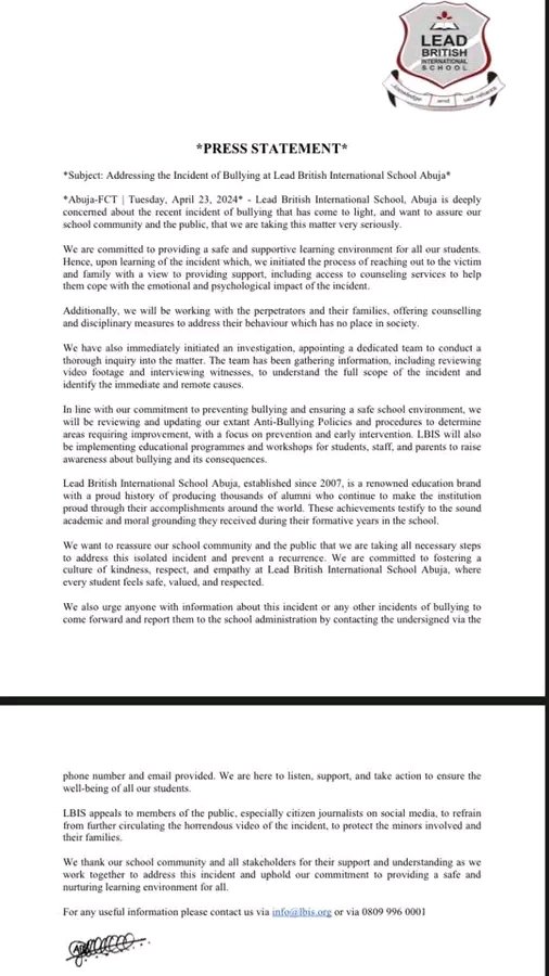 Heartbreaking video shows girl being bullied and slapped by other students at Lead British School (videos)