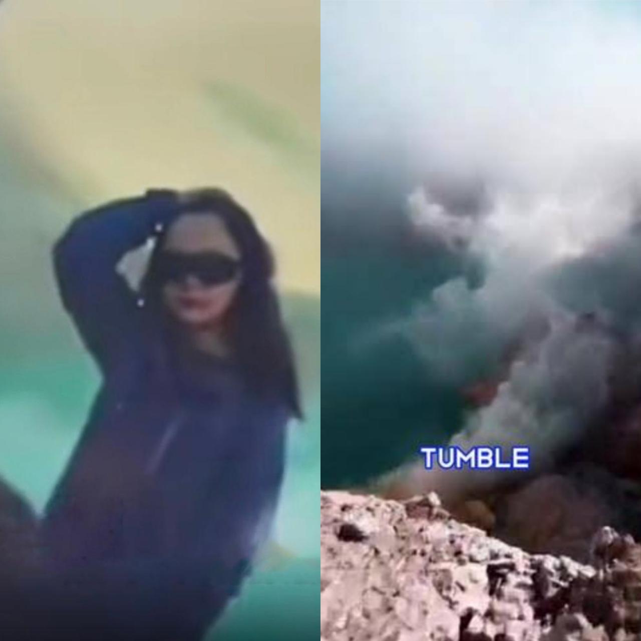Tourist plunges 250 feet to her death into active volcano while posing for photo