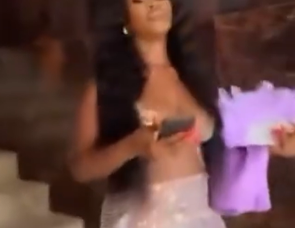 I’ll also be n@ked on my wedding day and might have a threes0me with my husband on the eve of our wedding – Lady who wore next to nothing to her friend’s wedding ceremony speaks