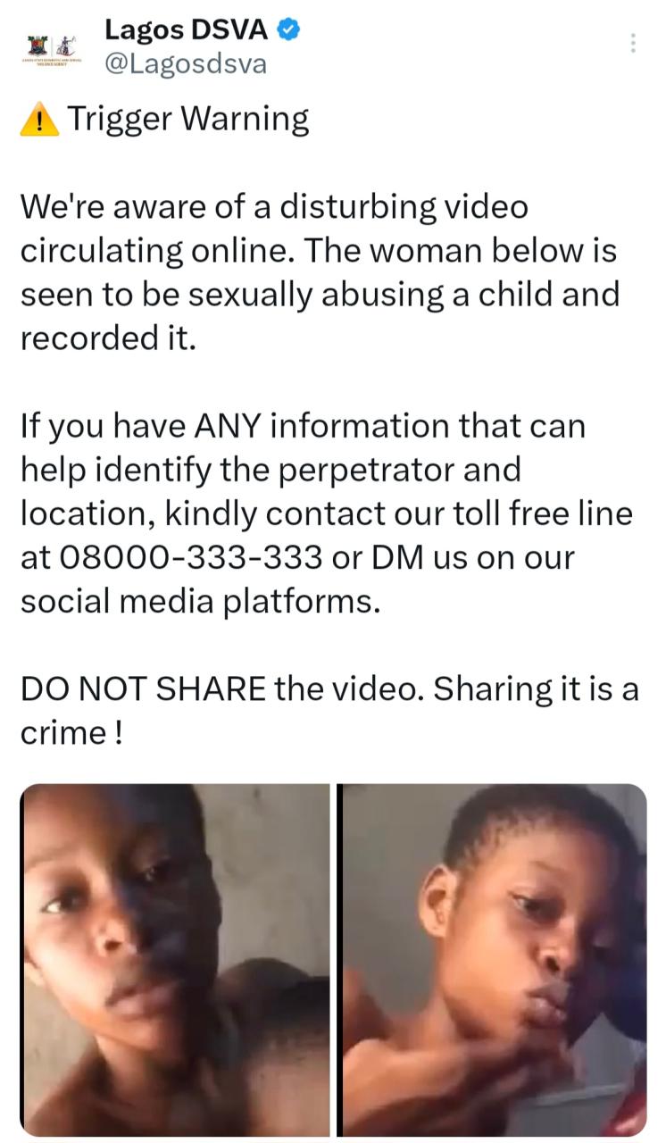 Woman sexually abuses a child and films it in sickening video