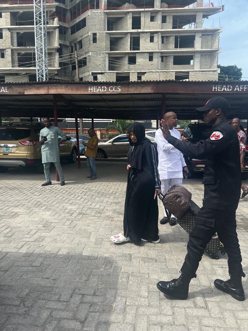 Photos of Bobrisky leaving the court premises with his luggage after his sentencing