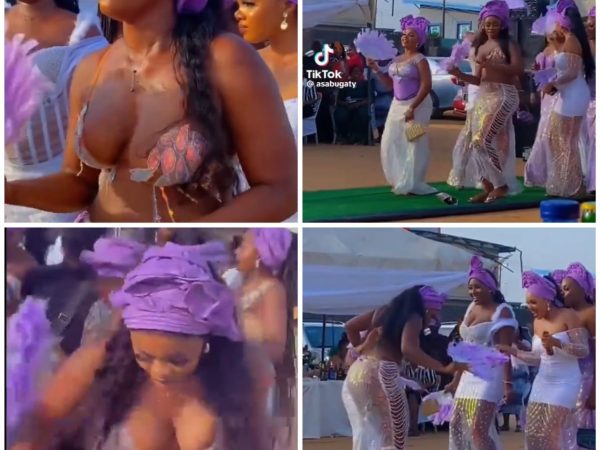See the video of bridesmaids dancing at a wedding that has got social media users talking
