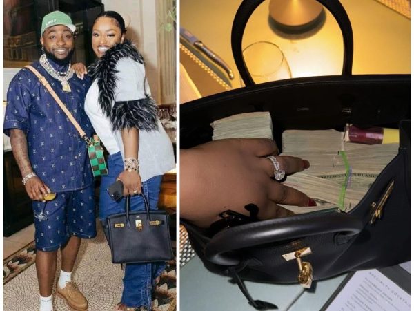 Davido spoils his wife, Chioma, with wads of dollar bills ahead of her birthday