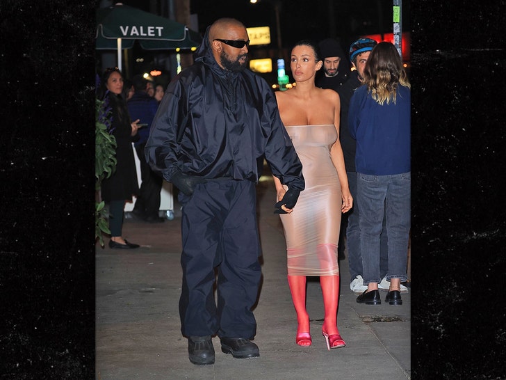 Kanye West steps out with wife Bianca Censori completely n@ked in ‘C0ndom-Style’ dress