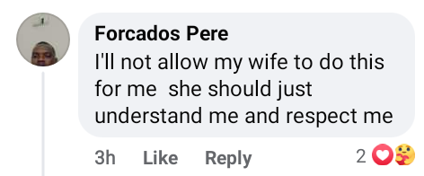 Nigerian lady shares photo of a "respectful and submissive woman"