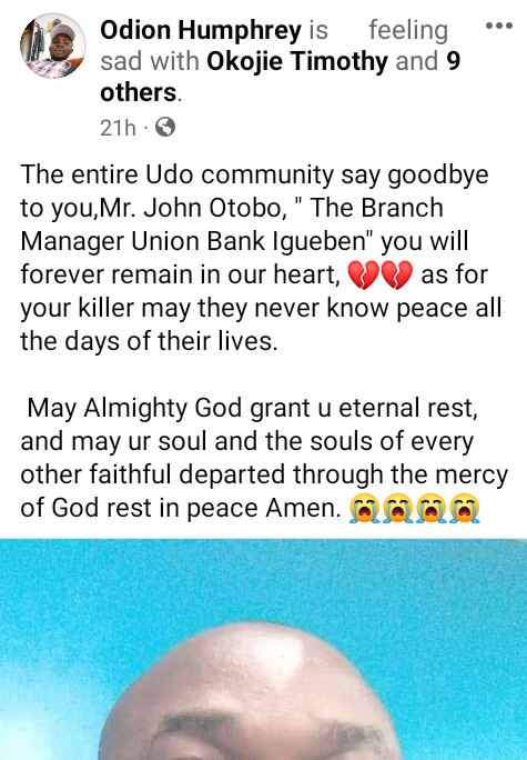 Kidnappers kill Edo bank manager after reportedly collecting N8m ransom