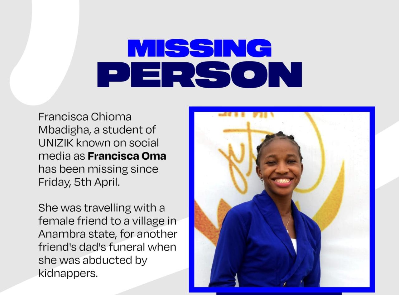 UNIZIK student reportedly kidnapped in Anambra