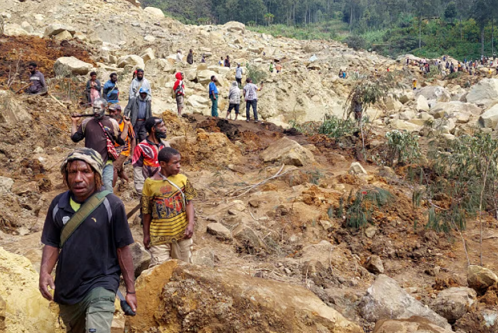 More than 2,000 buried alive in Papua New Guinea landslide, government says