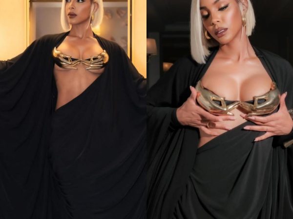 Kelly Rowland exposes cleavage and underboobs in revealing dress (photos)