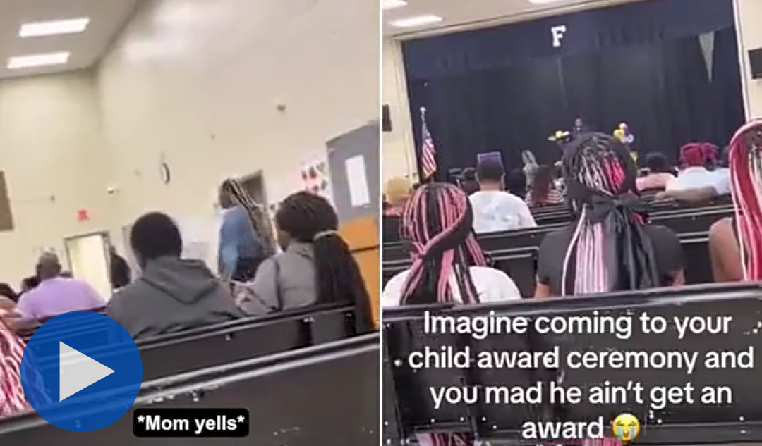 Mum disrupts school awards ceremony after her son didn’t win any prize