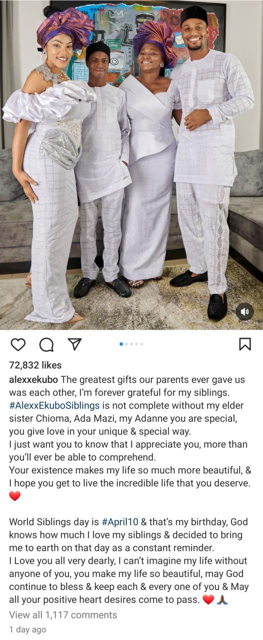 "The most important thing in the world is family & love," Alexx Ekubo writes as he shows off his family (video)