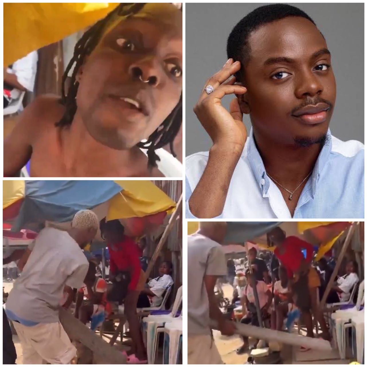 It is inhumane to pick up a plank and hit another human because you do not agree with their s£xual orientation – Influencer Enioluwa reacts to video of a crossdresser being harrased