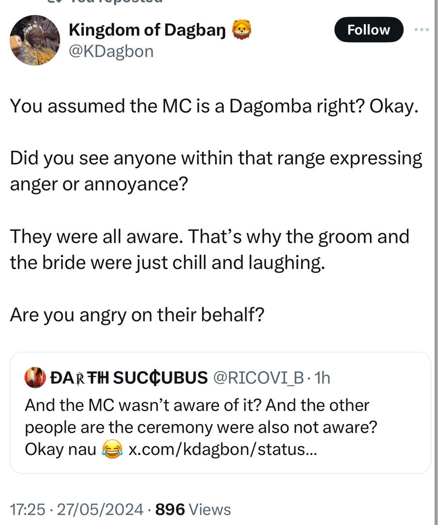 This is Northern Ghanaian tradition - Ghanaians react to trending video of lady interrupting a groom while dancing at his wedding