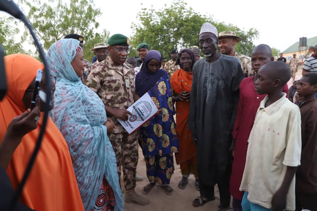 Sambisa forest operations: Nigerian Army hands over 350 rescued persons to Borno Government