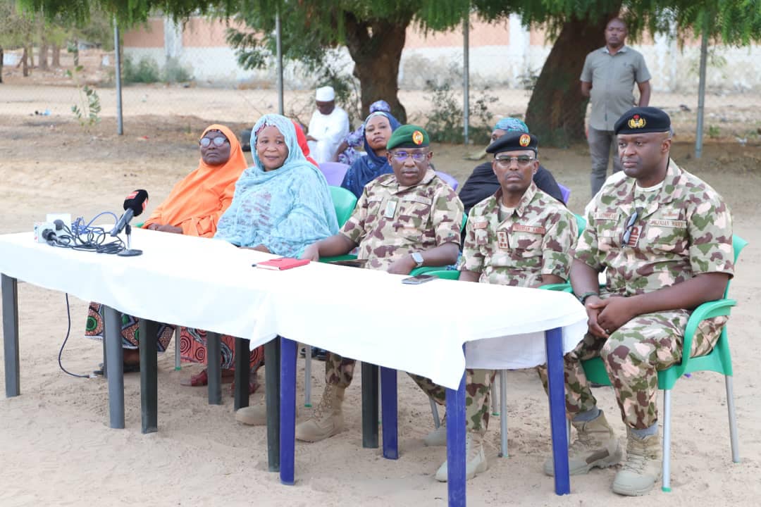Sambisa forest operations: Nigerian Army hands over 350 rescued persons to Borno Government