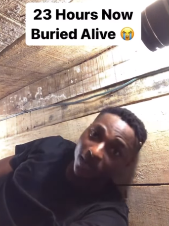 TikTok bans account of content creator currently embarking on 24 hours challenge of being buried aliv