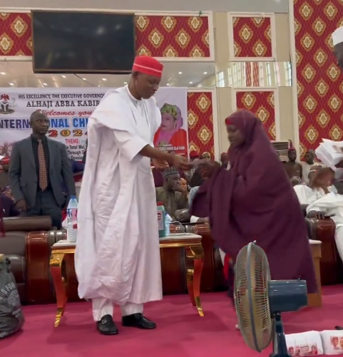 Nigerians react to trending video of Kano state gov, Abba Yusuf, giving N20, 000 startup capital to 500 kids as part of Children’s day celebration