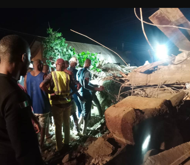 Two rescued as 3-storey building collapses inside Alex Ekwueme Federal University Teaching Hospital