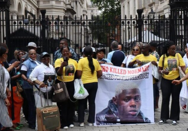 Protesters storm Nigeria High Commission in London to demand thorough probe into Mohbad’s death
