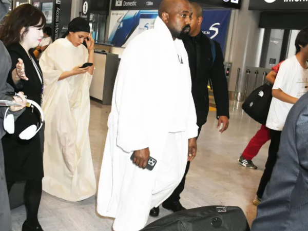 Kanye West and Bianca Censori arrive Japan in their most decent clothes yet
